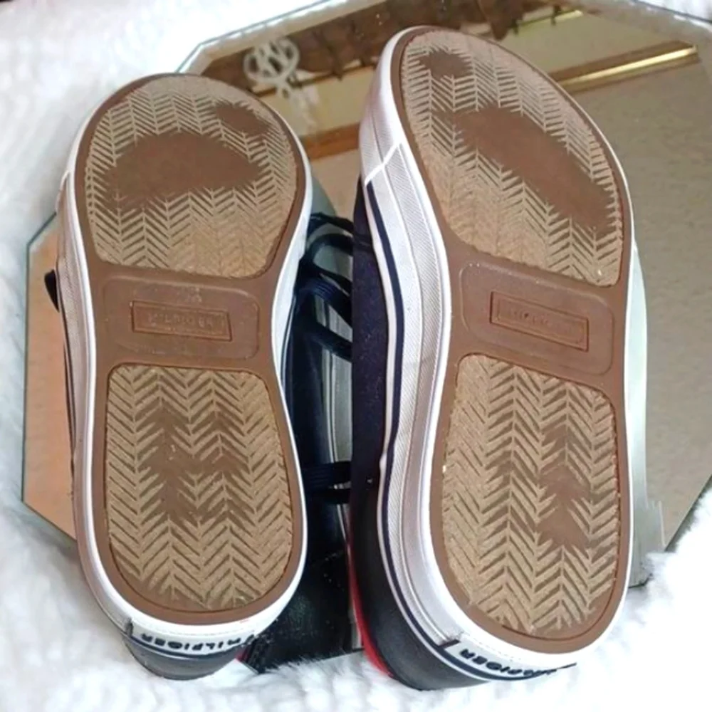Tommy‎ Hilfiger Y2K Mens Canvas Blue Deck Shoes sz 10 M
